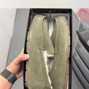 Koolaburra Olive Suede Slippers